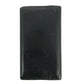 Chanel CC Camelia Flower Black Leather Long Fold Wallet #3014