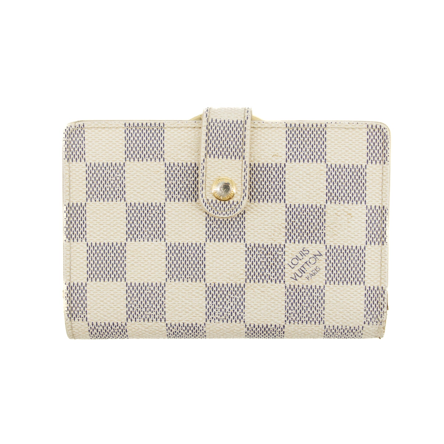 Louis Vuitton Damier Azur Kisslock Wallet #3038