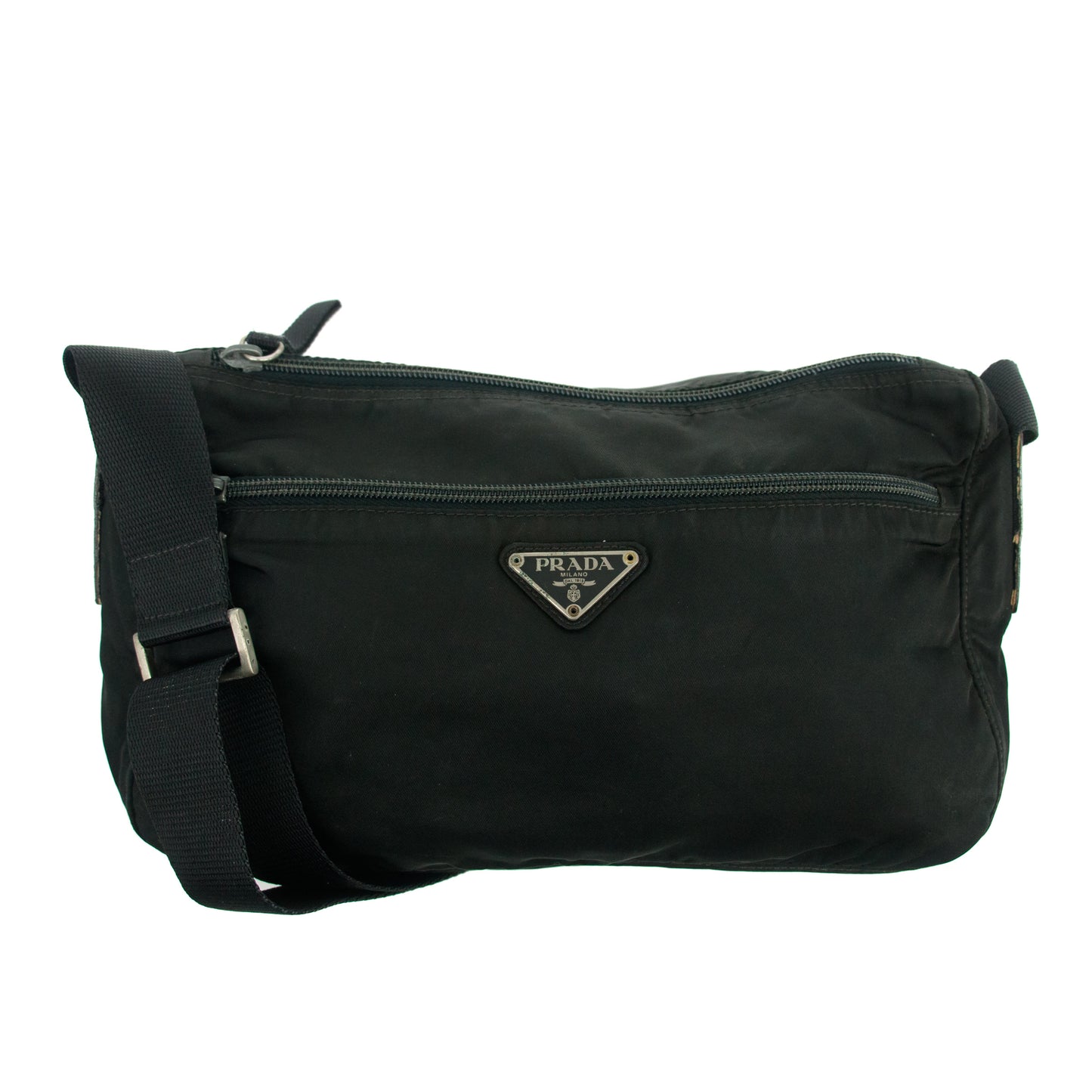 Prada Black Nylon Tessuto Shoulder Bag #3045