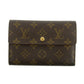 Louis Vuitton Brown Monogram Canvas Porte Tresor Etui Papiers Wallet #3049