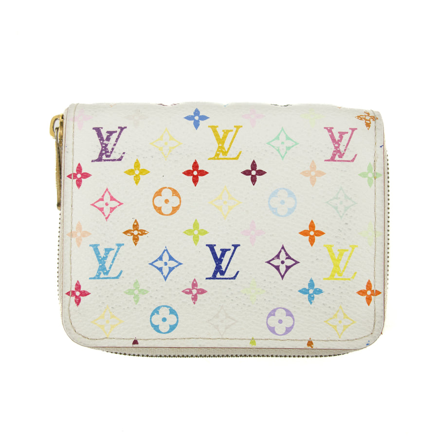 Louis Vuitton Canvas Multicolor Compact Zip Around Wallet  #3101