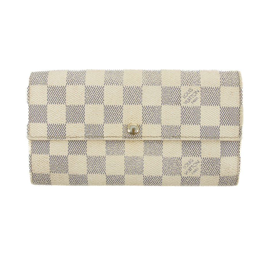 Louis Vuitton Damier Azur Portefeuille Sarah Wallet #3132