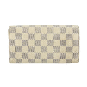 Louis Vuitton Damier Azur Portefeuille Sarah Wallet #3132