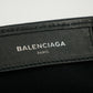 Balenciaga Logo White / Black Canvas Cabas Tote Bag-#3163