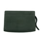 Burberry Green Leather Vintage Clutch Bag #3165