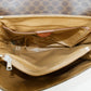 Celine Vintage Macadam Brown PVC Shoulder Bag #3168