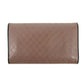 Chanel Matelasse Bicolor Long Trifold Embossed Wallet Pink #3173