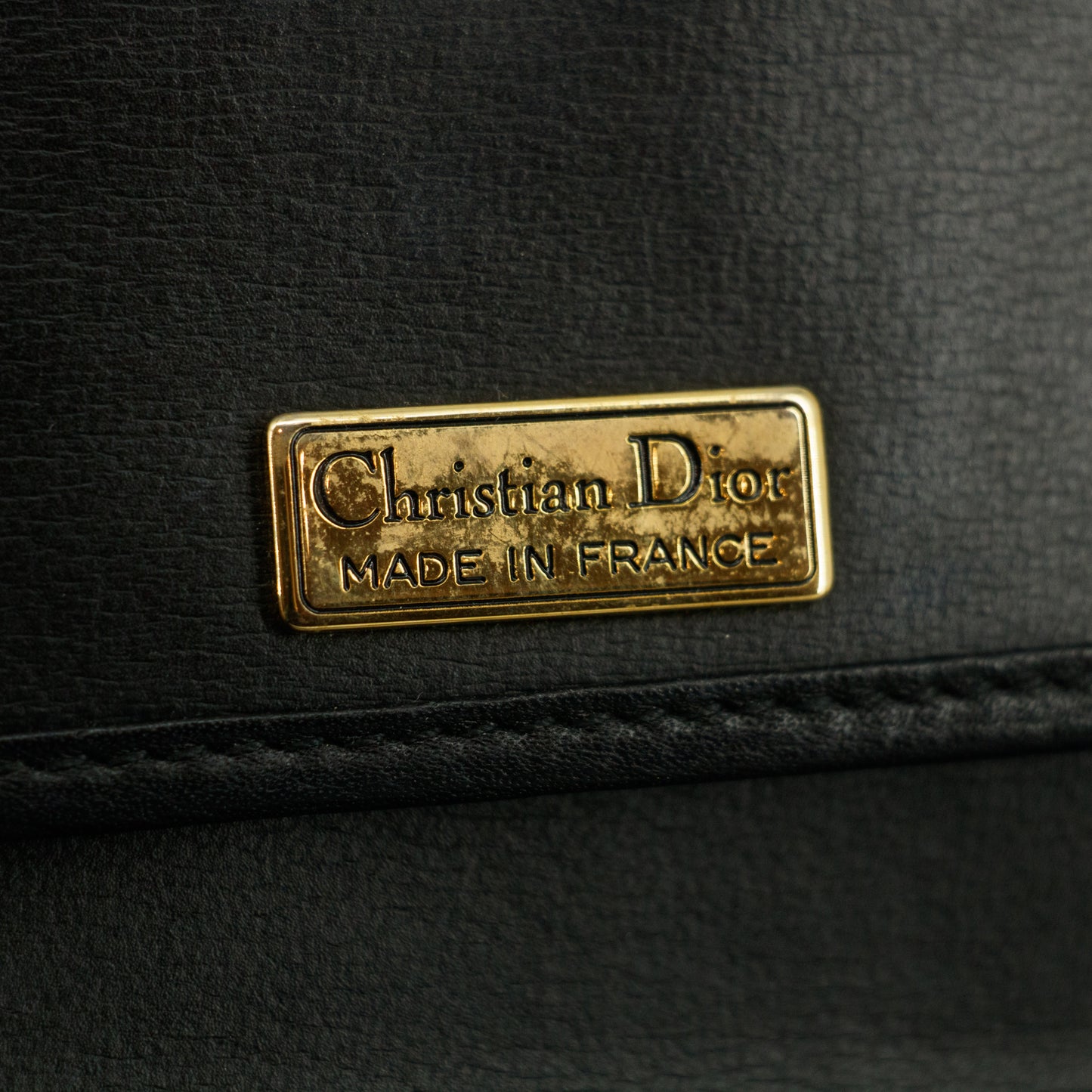 Christian Dior CD Classic Black Leather Crossbody Bag #3178