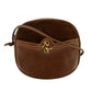 Gucci Vintage Horsebit Leather x Suede Brown Crossbody Bag #3185