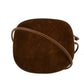 Gucci Vintage Horsebit Leather x Suede Brown Crossbody Bag #3185