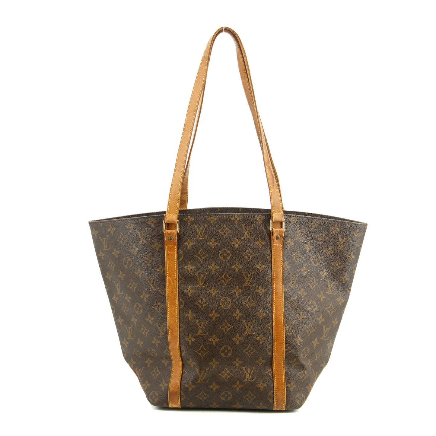 Louis Vuitton Monogram Canvas Sac Shopping Tote Bag Brown #3205