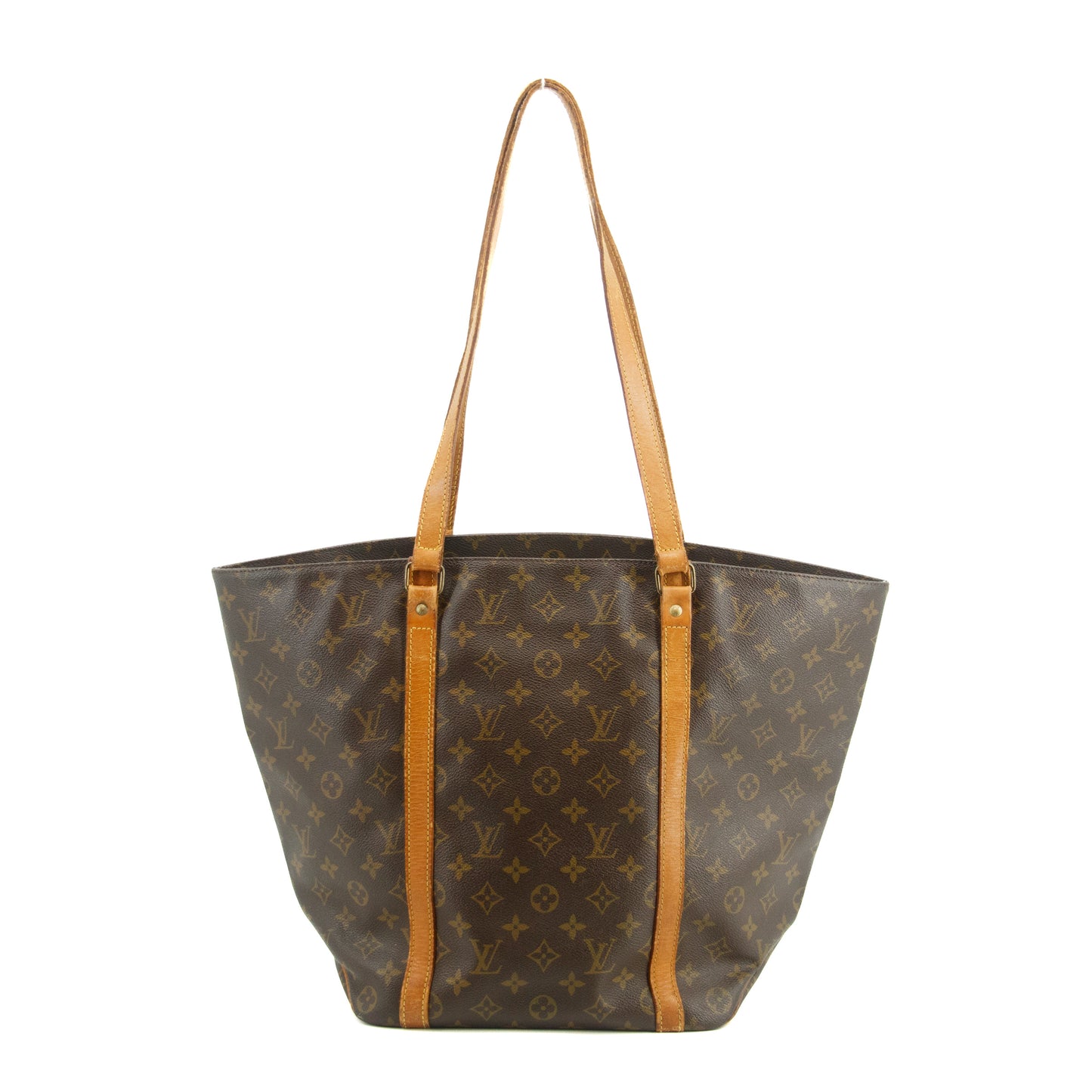 Louis Vuitton Monogram Canvas Sac Shopping Tote Bag Brown #3219