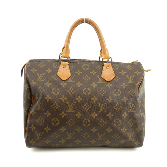 Louis Vuitton Monogram Canvas Speedy 30 Handbag Brown #3224