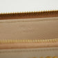 Prada Saffiano Leather Beige Zip Around Wallet #3230