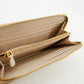 Prada Saffiano Leather Beige Zip Around Wallet #3230