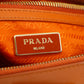 Prada Saffiano Vitello Orange Galleria 2Way Tote Bag #3231