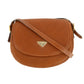 Saint Laurent YSL Brown Grained Leather Crossbody Bag #3235