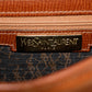 Saint Laurent YSL Brown Grained Leather Crossbody Bag #3235