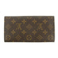 Louis Vuitton Monogram Canvas Brown Sarah Long Wallet #3244