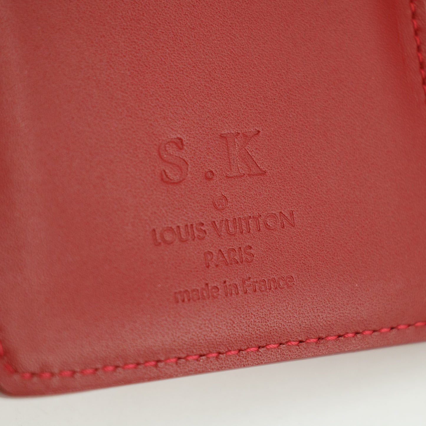 Louis Vuitton Red Vernis Kisslock Wallet Patent #3246