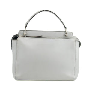 Fendi DotCom Leather Satchel Light Blue 2Way Shoulder Bag  #3309