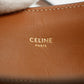 Celine Blue Triomphe Canvas Vertical Cabas 2Way Shoulder Bag #3384
