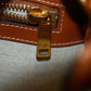 Celine Blue Triomphe Canvas Vertical Cabas 2Way Shoulder Bag #3384