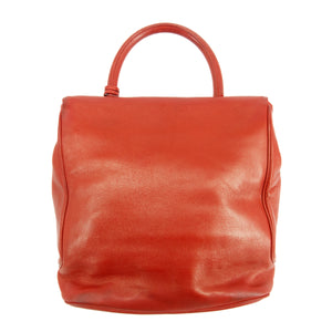 Christian Dior CD Red Leather Vintage Handbag #3446