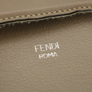 Fendi By The Way Grey Leather 2Way Shoulder Bag #3545