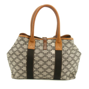 Celine Macadam Canvas x Leather Black Shoulder Bag #3570