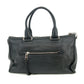 Prada Vitello Phenix Black Top Handle 2Way Shopping Shoulder Bag #3577