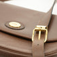 Christian Dior Vintage Brown Leather Flap Shoulder Bag #3652
