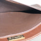 Christian Dior Vintage Brown Leather Flap Shoulder Bag #3652