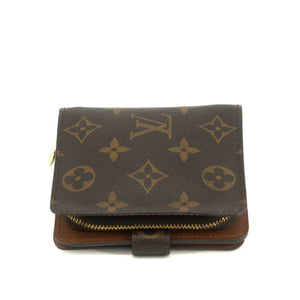 Louis Vuitton Monogram Canvas Brown Compact Wallet #3699