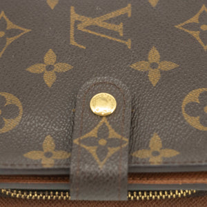 Louis Vuitton Monogram Canvas Brown Compact Wallet #3699