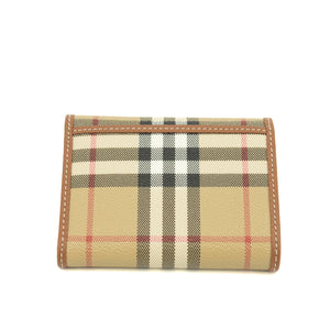 Burberry Nova Check PVC Compact Trifold Wallet #3706