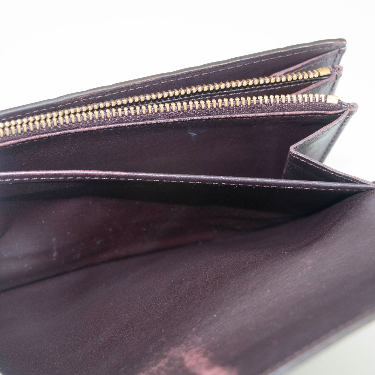 Louis Vuitton Vernis Patent Leather Purple Sarah Wallet #3713