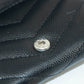 Yves Saint Laurent Black Leather Compact Wallet #3722