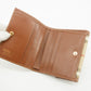 Burberry Brown Check Leather Compact Wallet #3811