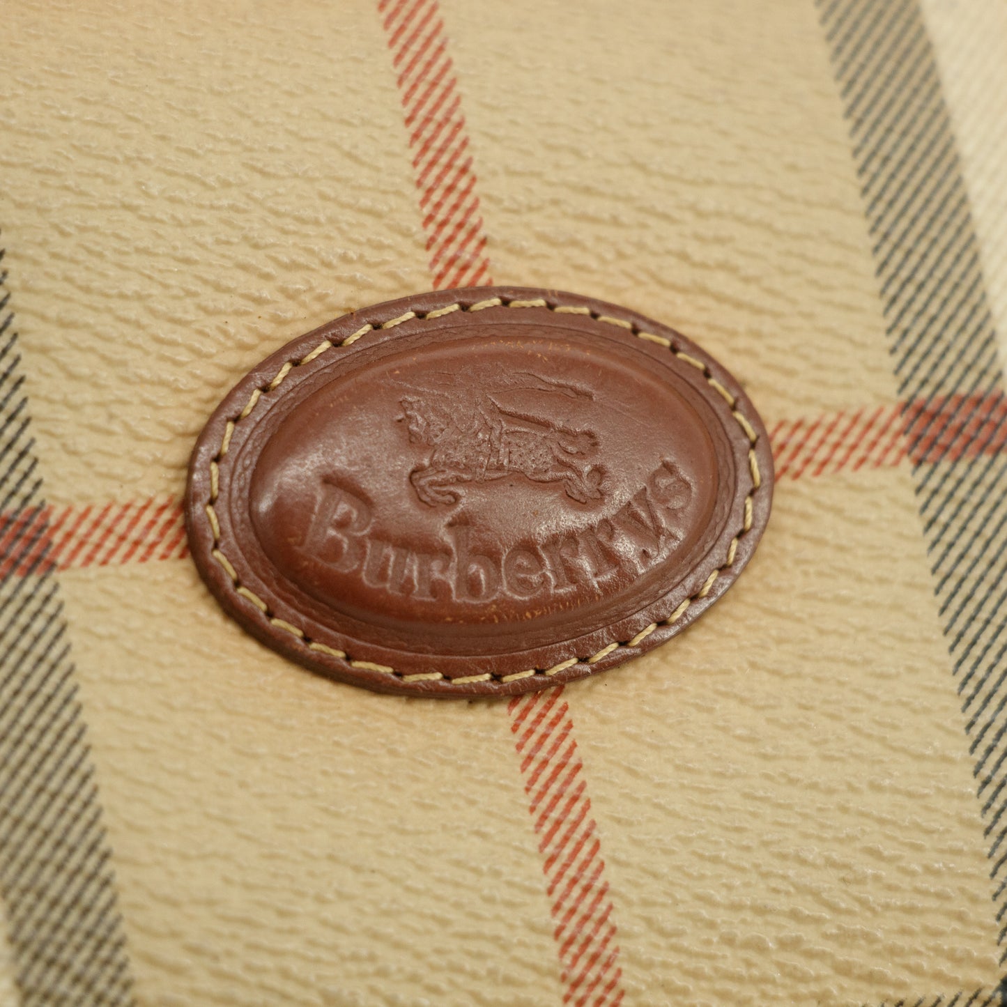Burberry Brown Check Leather Bifold Wallet  #3815