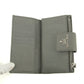 Prada Saffiano Leather Grey Metal Medium Wallet #3918