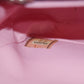 Chanel Small Single Flap Pink Cotton Shoulder Bag #4796