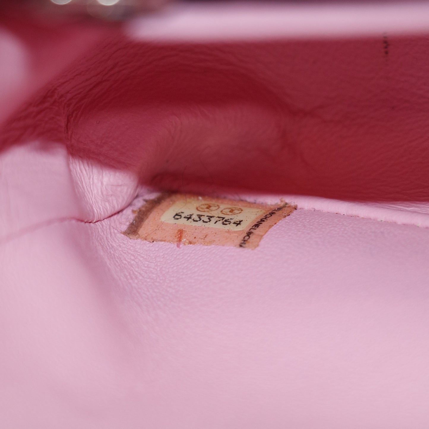 Chanel Small Single Flap Pink Cotton Shoulder Bag #4796