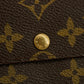 Lous Vuitton Monogram Canvas Sarah Long Wallet #5157