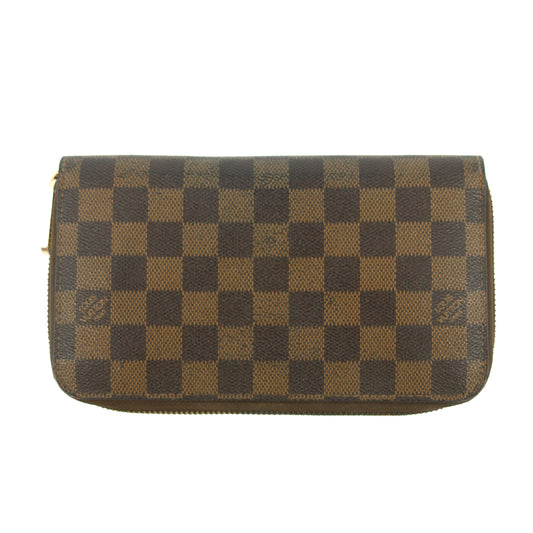 Louis Vuitton Damier Ebene Large Zippy Wallet #5160