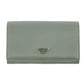 Prada Grey Nylon Triangular Logo Long Wallet #5162