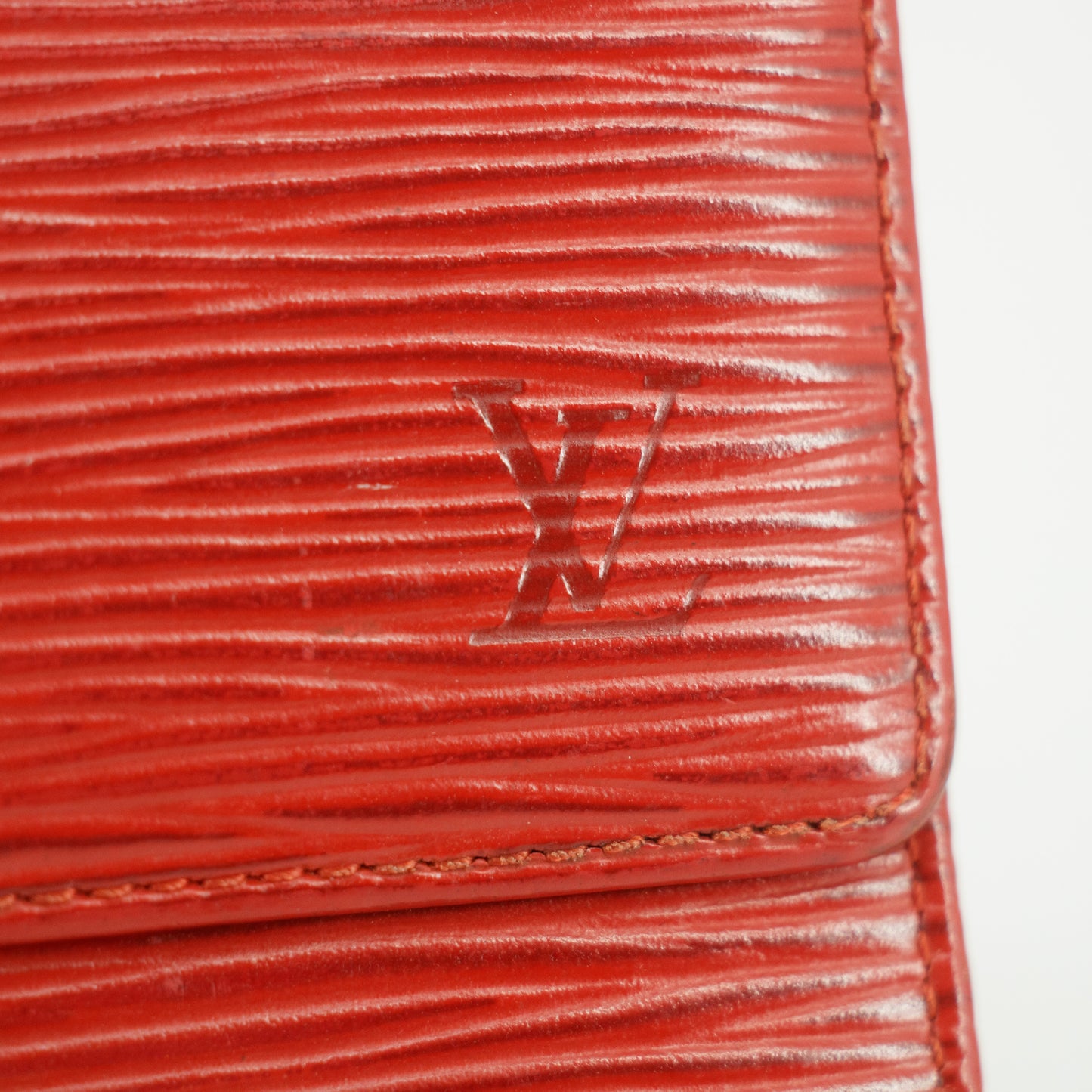 Louis Vuitton Red Epi Leather Long Wallet #5164