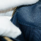 Prada Saffiano Leather Dark Blue Zip Around Wallet #5165