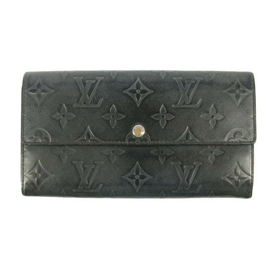 Louis Vuitton Grey Vernis Long Wallet #5166