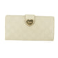 Gucci Guccissima White Heart Continental Long Wallet #5172